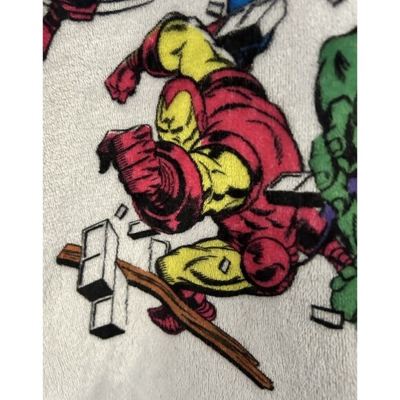 Marvel Womens L White Fleece SOFT Sweater Iron Man, Hulk, Thor & Captain America - Picture 8 of 11